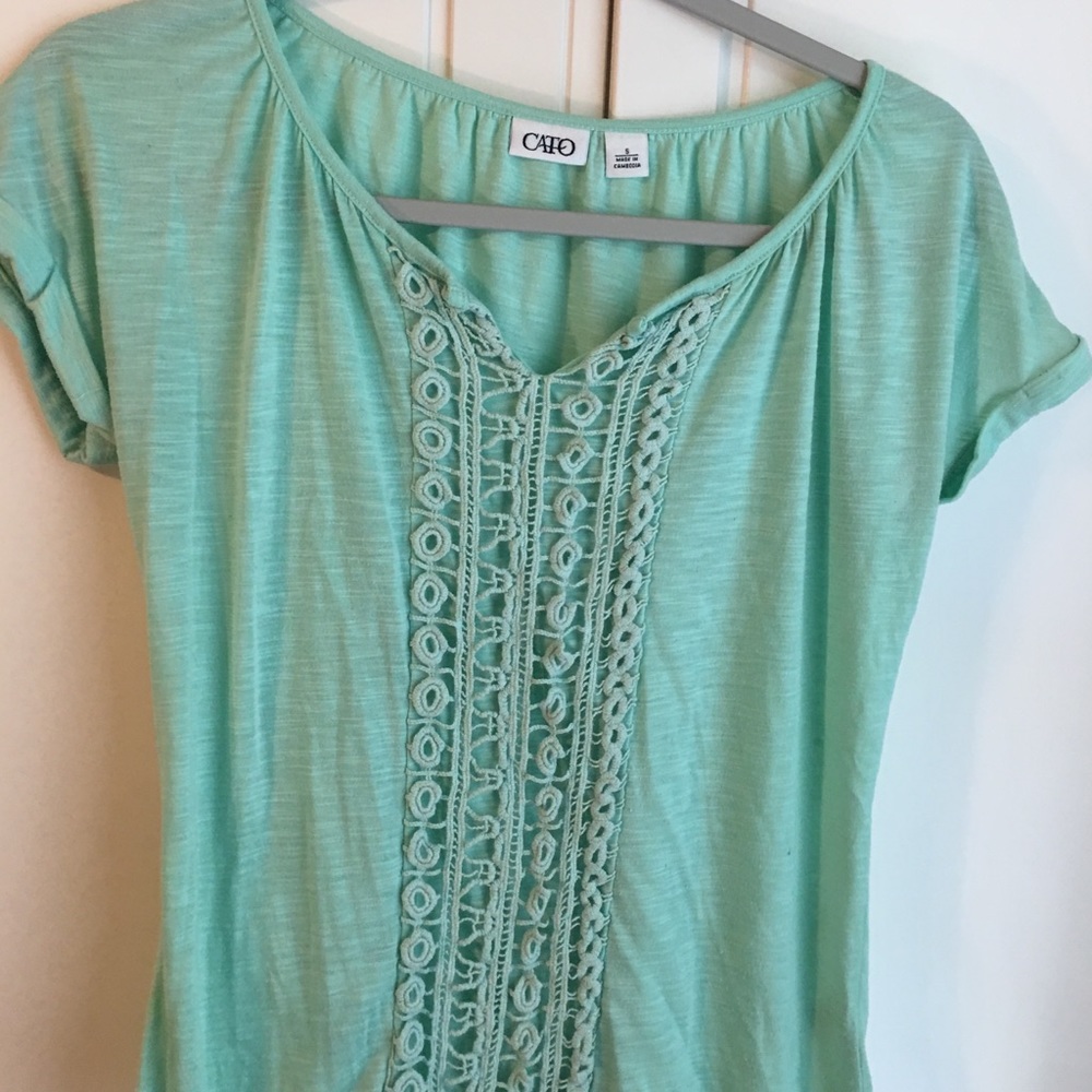 Sea Foam Green Top